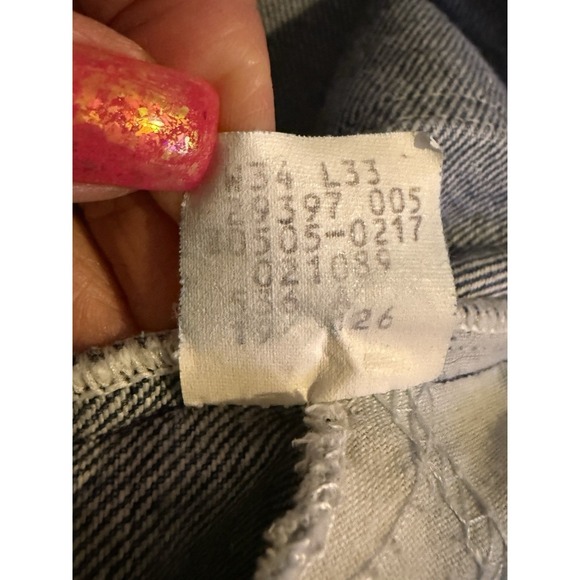 Vintage 80s 34x33 Levi's 501 Orange Tab 29397-005 Dark Wash Denim Jeans USA - Picture 6 of 6